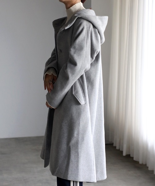 「＆HALF」 「noa-ge」コート M キャメル レディース_画像4