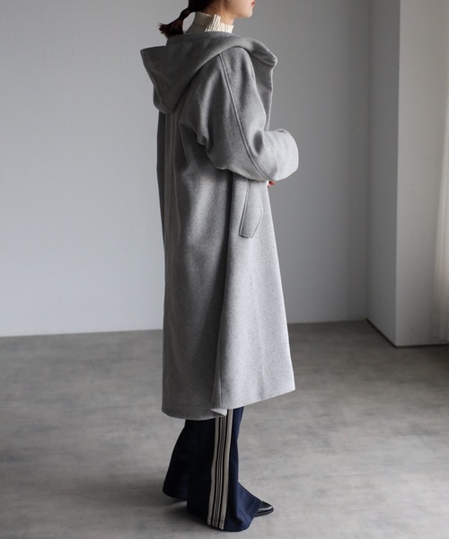 「＆HALF」 「noa-ge」コート M キャメル レディース_画像6