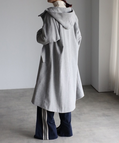 「＆HALF」 「noa-ge」コート M キャメル レディース_画像7