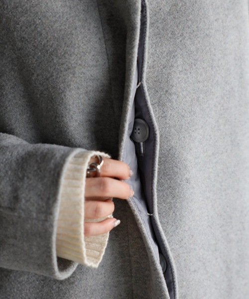 「＆HALF」 「noa-ge」コート M キャメル レディース_画像9