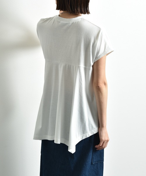 「INTERPLANET」 半袖カットソー FREE グレイッシュベージュ レディース_画像5