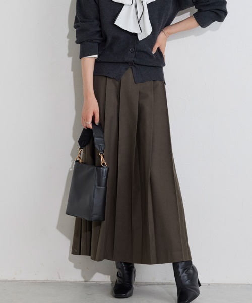 Pierrot（ピエロ） スカート プリーツロングスカート : ZOZOTOWN Yahoo