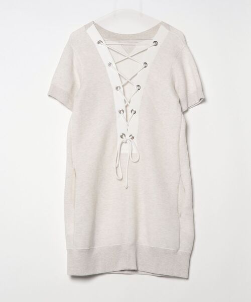 sacai（サカイ） 半袖ワンピース 3 ベージュ レディース : ZOZOTOWN