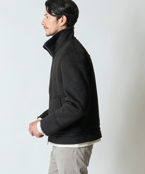 ジャケット・アウター Tete homme goat leather fur jacket TETE HOMME（テット オム） ムートンジャケット ムートンコート