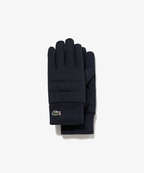 LACOSTE（ラコステ） 手袋 ナイロン×ダンボールニットコンビグローブ