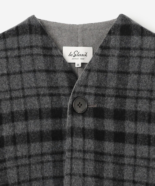 LE GLAZIK（ルグラジック） ジャケット ノーカラージャケット | ウール