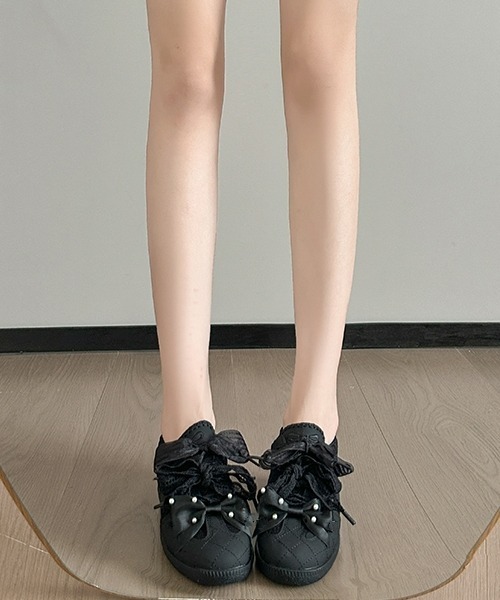 gossip!ロサンゼルス スニーカー 「Y2Kガーリー」レトロ×レース2WAY