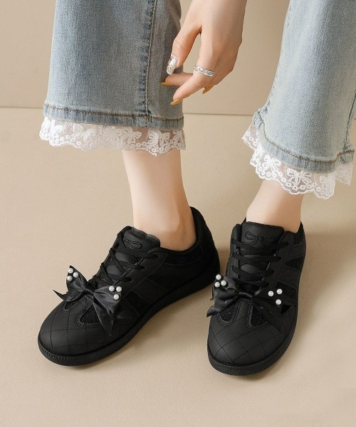 gossip!ロサンゼルス スニーカー 「Y2Kガーリー」レトロ×レース2WAY