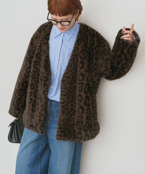 Spick＆Span（スピック アンド スパン） コート アウター レオパード