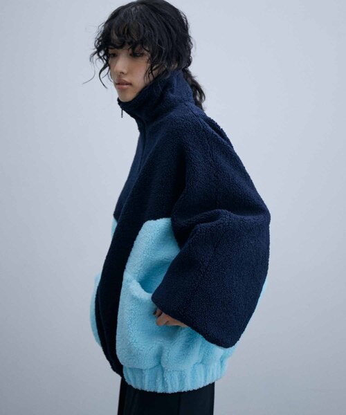 「ADAM ET ROPE'」 ブルゾン M ベージュ メンズ_画像5