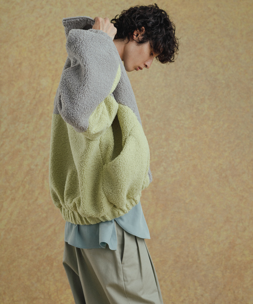 「ADAM ET ROPE'」 ブルゾン M ベージュ メンズ_画像8