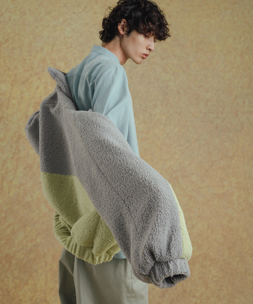 「ADAM ET ROPE'」 ブルゾン M ベージュ メンズ_画像9