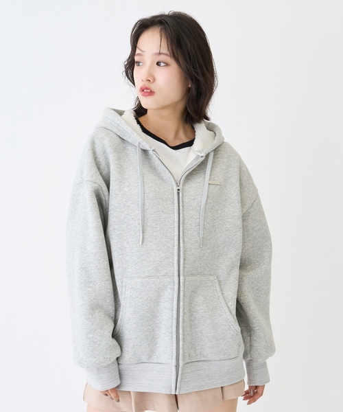 LOVETOXIC パーカー 裏ボアジップパーカ キッズ 子供服 女の子