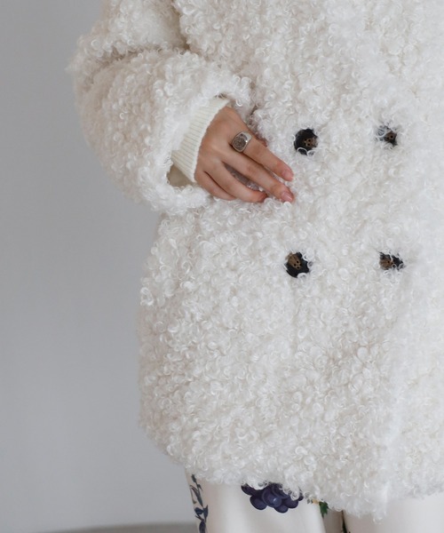 ◆新品◆TO BE CHlC 　ファー　ジャケット　44　46　コート　23区 ENC コート アウター sheep like fur jacket / シープライクファー