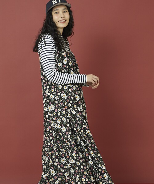 「Freada」 キャミソールワンピース フリ- レッド レディース_画像5