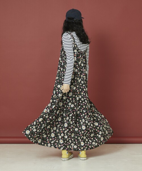 「Freada」 キャミソールワンピース フリ- レッド レディース_画像9