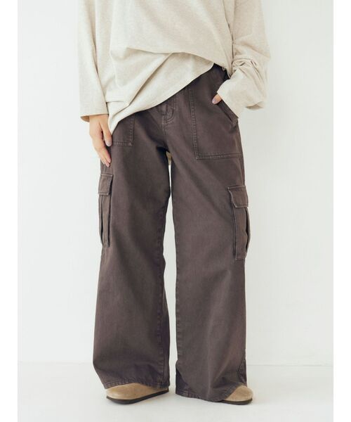 Ungrid（アングリッド） カーゴパンツ ウォッシュデザインカーゴパンツ