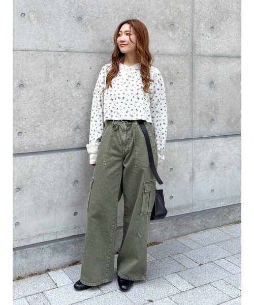 Ungrid（アングリッド） カーゴパンツ ウォッシュデザインカーゴパンツ