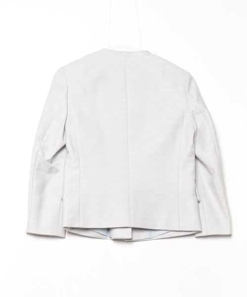 「BALLSEY」 ノーカラージャケット 34 グレー レディース_画像2