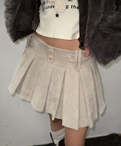 SHAGGIE（シャギー） スカート ミニコーデュロイプリーツスカート