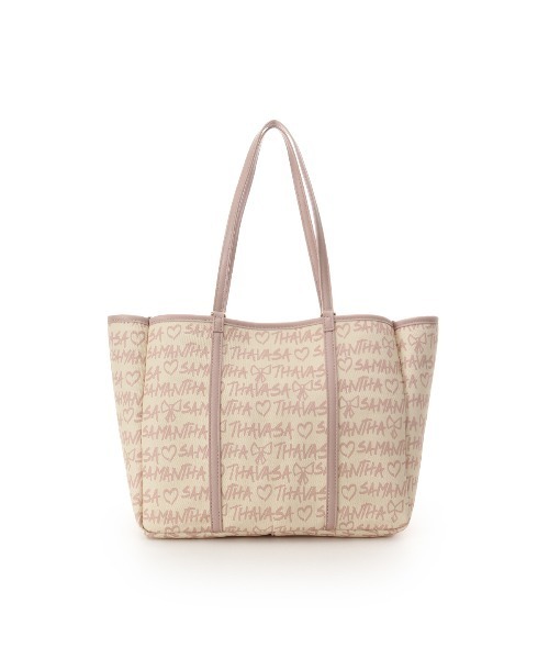 Samantha Thavasa ベージュトートバッグ エムシュシュⅡ トートバッグ 大サイズ （トートバッグ）｜Samantha