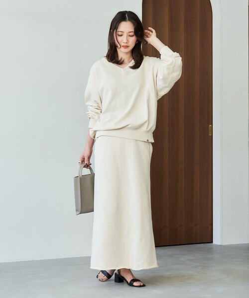 残３時間！美品　上下セット mahf XXL ベージュ FREAK'S STORE（フリークスストア） セットアップ MEDIUM ナチュラル