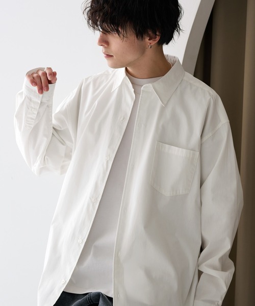 「MONO-MART」 長袖シャツ M グレー メンズ_画像2