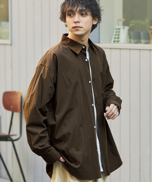 「MONO-MART」 長袖シャツ M グレー メンズ_画像5