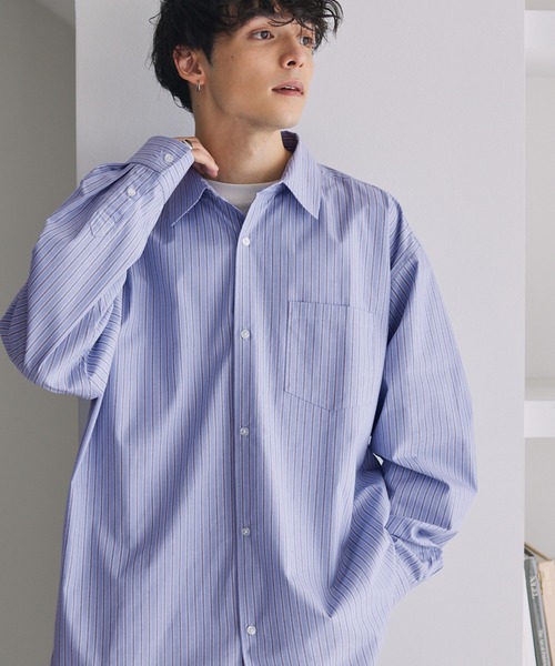 「MONO-MART」 長袖シャツ M グレー メンズ_画像8