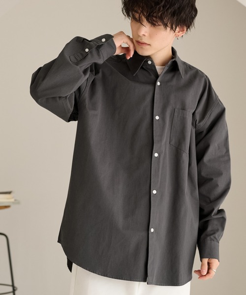 「MONO-MART」 長袖シャツ M グレー メンズ_画像9