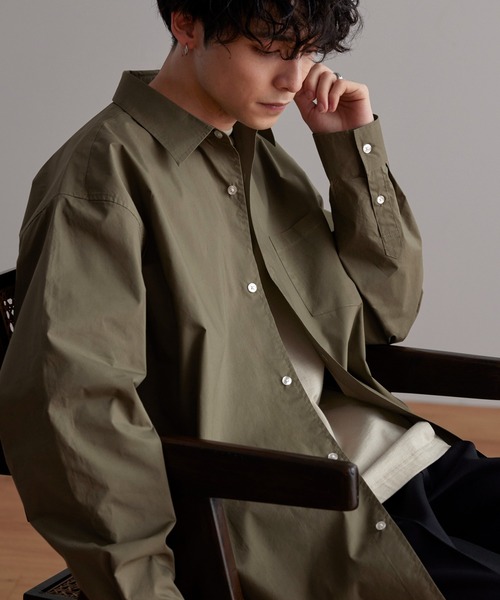 「MONO-MART」 長袖シャツ M グレー メンズ_画像10