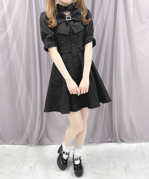 「ROJITA」 7分袖ワンピース FREE ブルー レディース_画像3