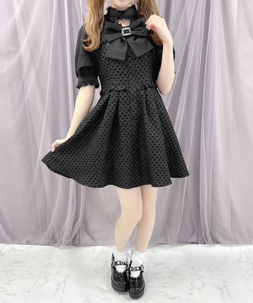 「ROJITA」 7分袖ワンピース FREE ブルー レディース_画像5