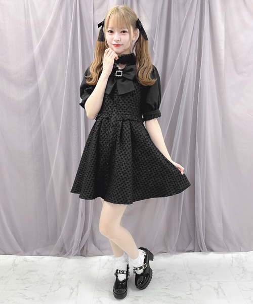 「ROJITA」 7分袖ワンピース FREE ブルー レディース_画像6