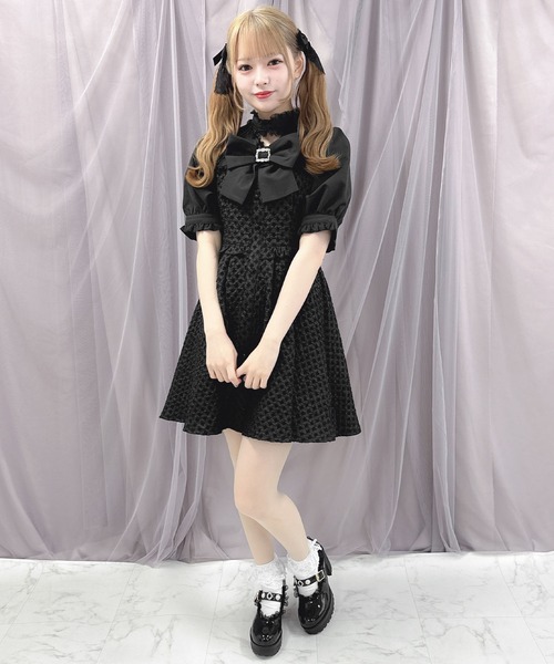 「ROJITA」 7分袖ワンピース FREE ブルー レディース_画像7