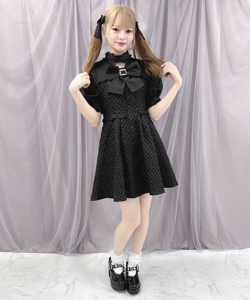 「ROJITA」 7分袖ワンピース FREE ブルー レディース_画像9