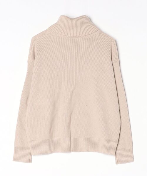 「anuans」 タートルネックニット FREE ベージュ レディース_画像2