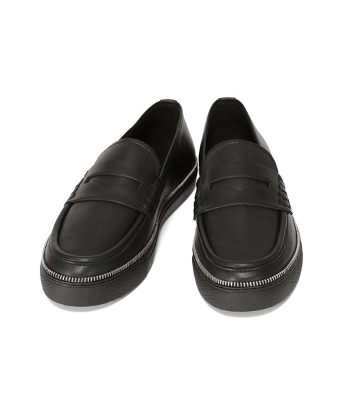 極美品✨　ZUCCa ズッカ　ローファー　レザー　ブラック　24cm /20 ローファー レディース（ZUCCa／レディースファッション）（性別