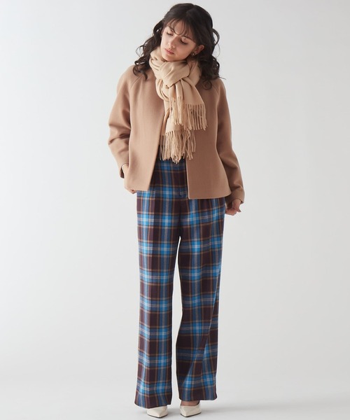 「TIARA」 ノーカラーコート 2 ベージュ レディース_画像9