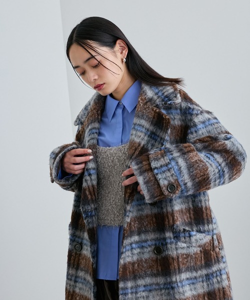 「VIS」 ピーコート M ネイビー レディース_画像2