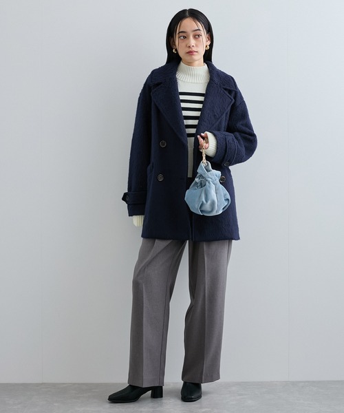 「VIS」 ピーコート M ネイビー レディース_画像5