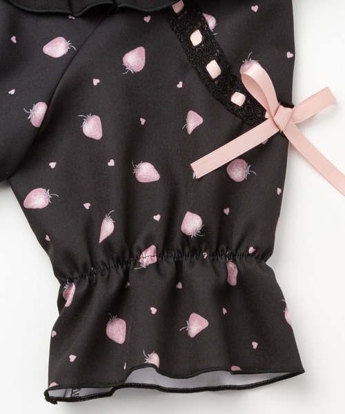 「DearMyLove」 半袖ワンピース MEDIUM ブラック レディース_画像4