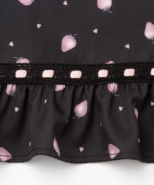 「DearMyLove」 半袖ワンピース MEDIUM ブラック レディース_画像6