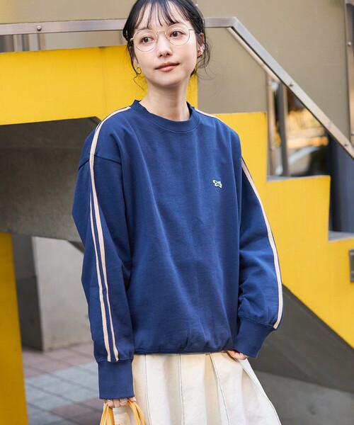 「TOWNCRAFT」 スウェットカットソー フリ- グリーン レディース_画像2