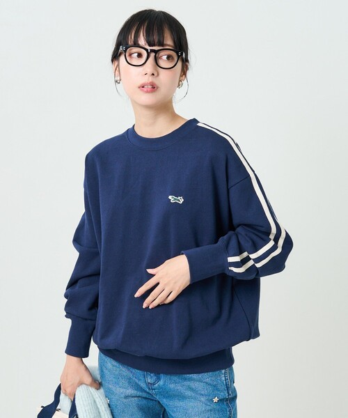 「TOWNCRAFT」 スウェットカットソー フリ- グリーン レディース_画像4