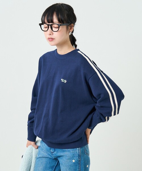 「TOWNCRAFT」 スウェットカットソー フリ- グリーン レディース_画像6