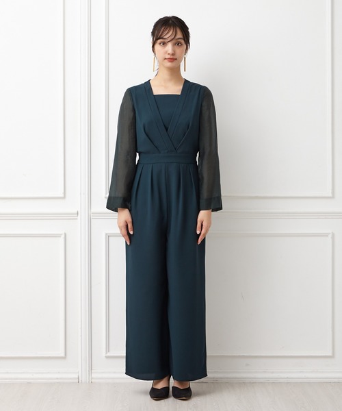 AIMER（エメ） パンツドレス MEDIUM グリーン レディース : ZOZOTOWN