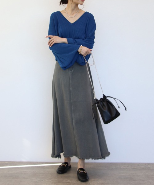 「TITE IN THE STORE」 長袖ニット 38 ブラック レディース_画像2