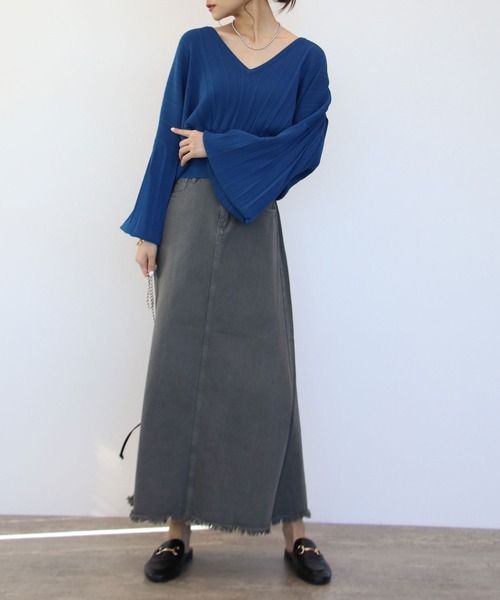 「TITE IN THE STORE」 長袖ニット 38 ブラック レディース_画像3