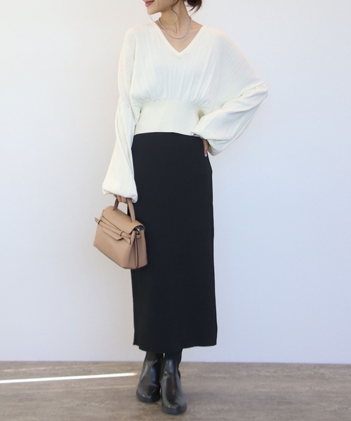 「TITE IN THE STORE」 長袖ニット 38 ブラック レディース_画像6